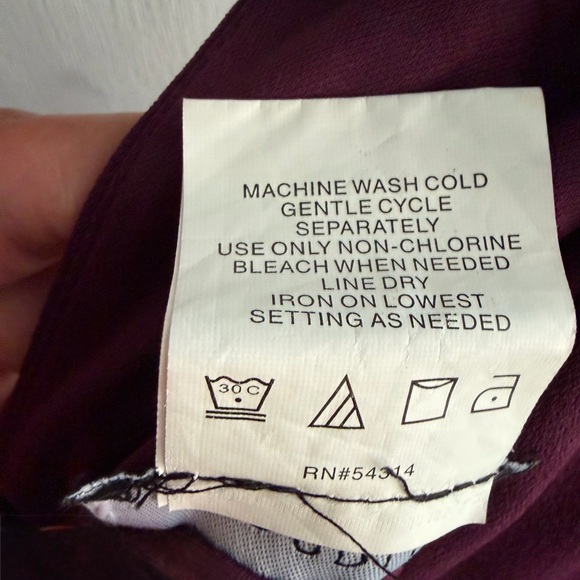 B.DARLIN Mini Dress Skater V-Neck Purple Size 5/6 - Picture 10 of 10